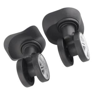 1 Pair Luggage Replacement Wheels Luggage Wheels Replacement, Outdoor Double Row Large Wheel Draw? Box Case Suitcase Accessory