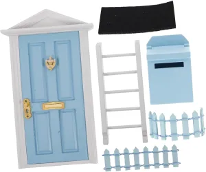 1 Set Mini Fairy Door Dollhouse Accessory DIY Wooden Door Kit 1:12 Scale Perfect for Boys and Girls' Craft Fairy Garden