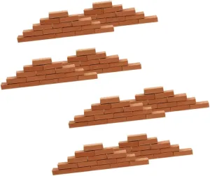 100pcs Brick Models for Landscape Decor Safe Material for Model Train Layouts Architecture Displays and Creative Crafts