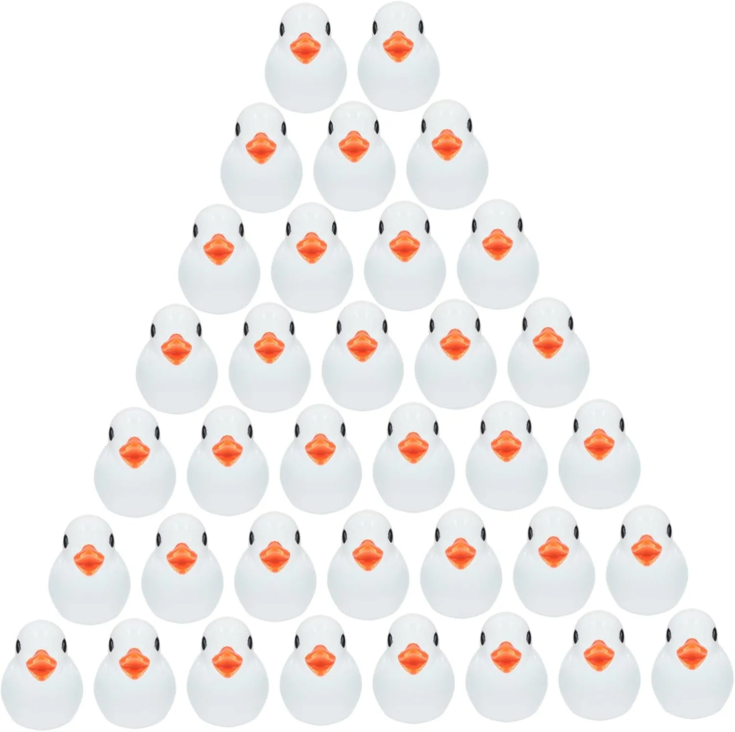 100Pcs Glow Dark Miniature Duck Figurines Resin Craft for Dollhouse Fairy Garden and Landscape Decor Lightweight and Realistic Design for Party Favors