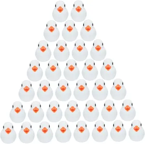 100Pcs Glow Dark Miniature Duck Figurines Resin Craft for Dollhouse Fairy Garden and Landscape Decor Lightweight and Realistic Design for Party Favors