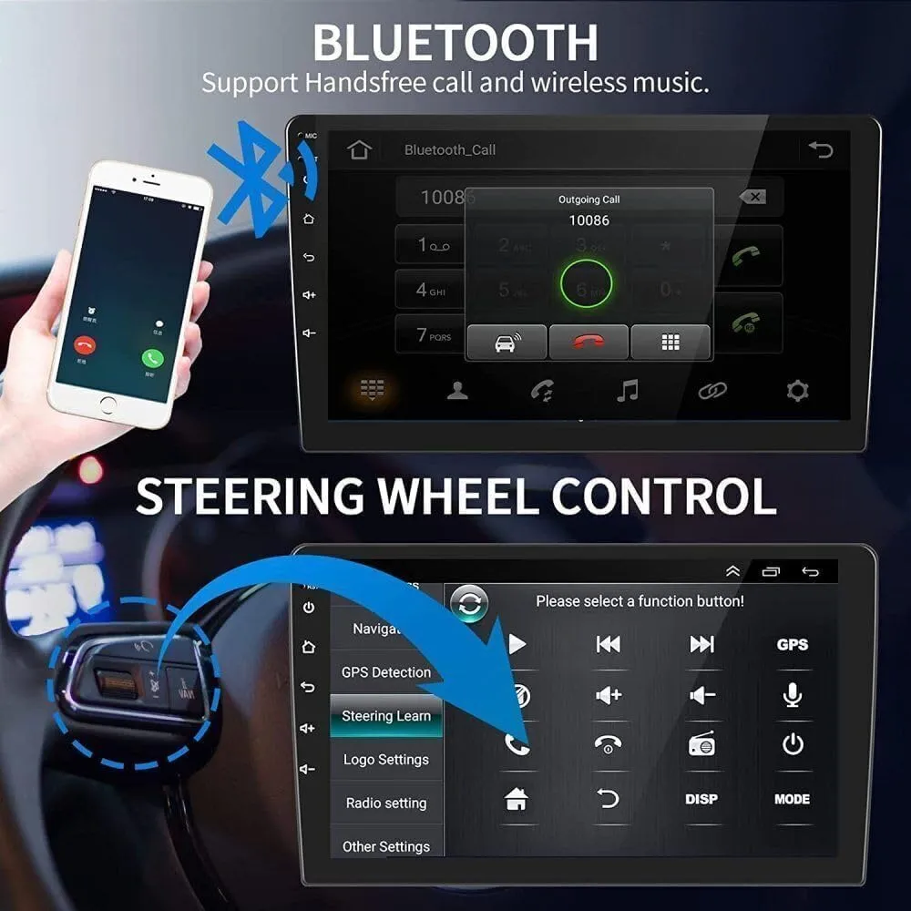 10IN 4 64GB Car Radio for Nissan Versa Sedan Radio 2015-2019 Wireless Carplay and Android Auto Android 13 Touchscreen Stereo with GPS Navigation HiFi WiFi AHD View Camera Built-in EQ Setting FM Radio