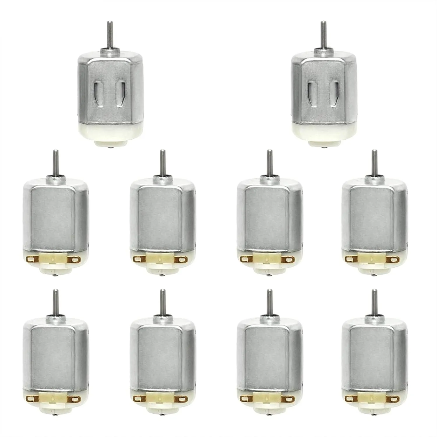10Pcs Electric Motor DC 3V - 6V 130 Motor 15000 RPM Mini Micro DC Motor for DIY Toys Smart Car Mini Engine Kit
