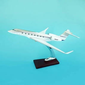 12" 1:100-Scale Aviation Airplane Models Alloy Diecast Airplane, Gulfstream G650 Resin Model Airplane with Stand and Gift Box Adult Collectibles for Collection Or Gift Ornament