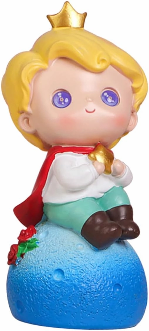 1Pc Creative Birthday Cake Ornament Resin Cartoon Doll Figurine for Birthday Party Decorations Cute Cake Adornment for Celebrations
