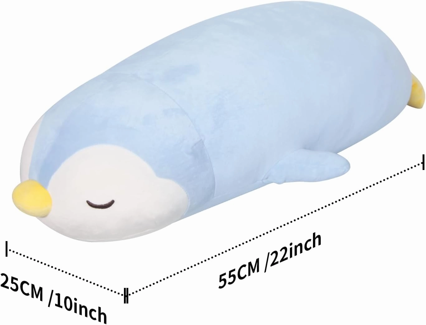 22" Penguin Stuffed Animal Plush Toy Large Cute Soft Body Pillow Kawaii Plushies for Girls, Gift for Kids Girl Boy Christmas Birthday