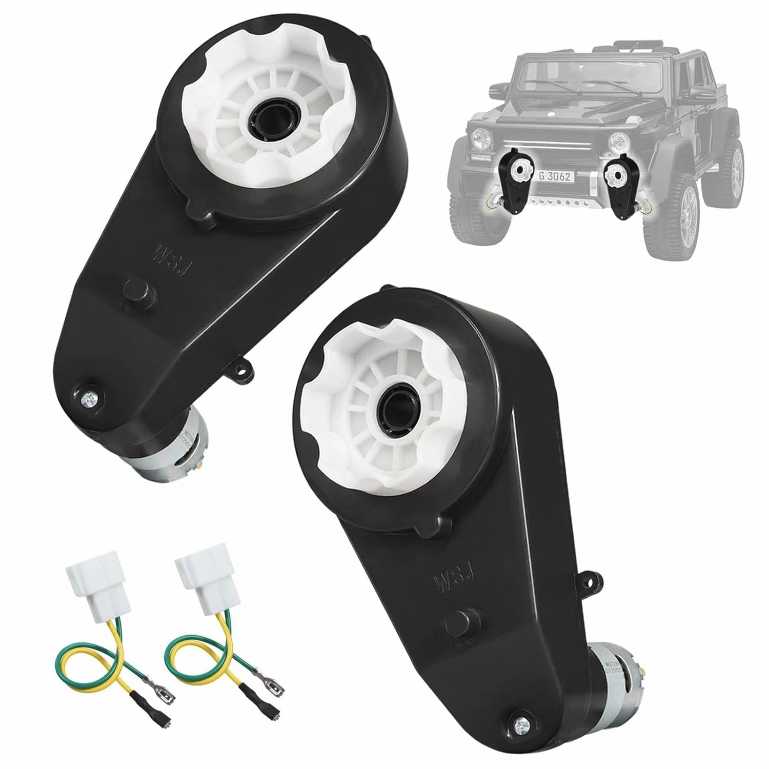 24V Motor,Electric Motor with Gear Box for Kids Electric Cars and Motorcycles 30000RPM Gearbox withHigh Speed RS555 Drive Engine Match Children's Ride on Toys