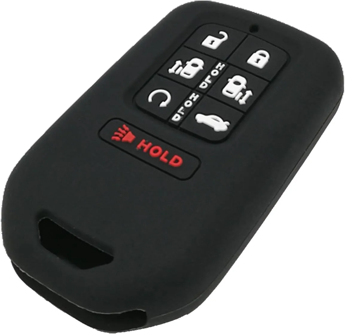 2Pcs Coolbestda Rubber 7buttons Key Fob Protector Case Cover Keyless Entry Holder Skin Bag for 2018 2019 2020 2021 2022 2023 2024 2025 Honda Odyssey Elite Ex A2C98590800 KR5V2X
