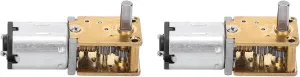 2Pcs DC3V 16RPM Mini Gear Motors Micro Gear Reducer Brush DC Motors Electronic Devices for Locks, Cars, Robots