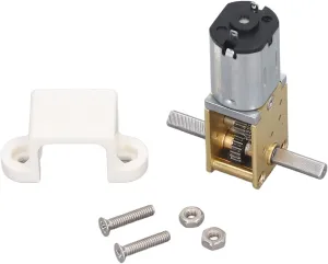 30RPM DC 6V Micro DC Geared Electric Motor, 6V DC Double Shaft Gear Motor, Mini Deceleration Gear Reduction Motors, with Fixing Base, for RC Car, Robot, Smart Car