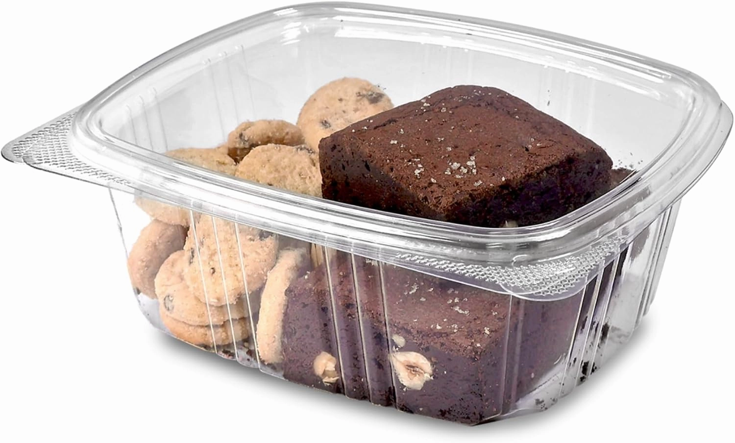 32oz RPET Clear Hinged Lid Deli Container -200Pcs