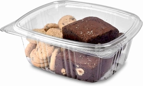 32oz RPET Clear Hinged Lid Deli Container -200Pcs