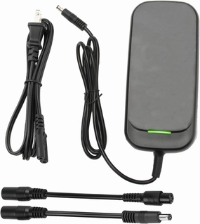 36V 2A Battery Charger with 3 Plugs 2.1mm 2.5mm DC Plug and 8mm 3-Prong Female Connector for Lithium Battery, 42V Fast Smart Power Adapter Replacement for All Brands’ 36 Volt Device