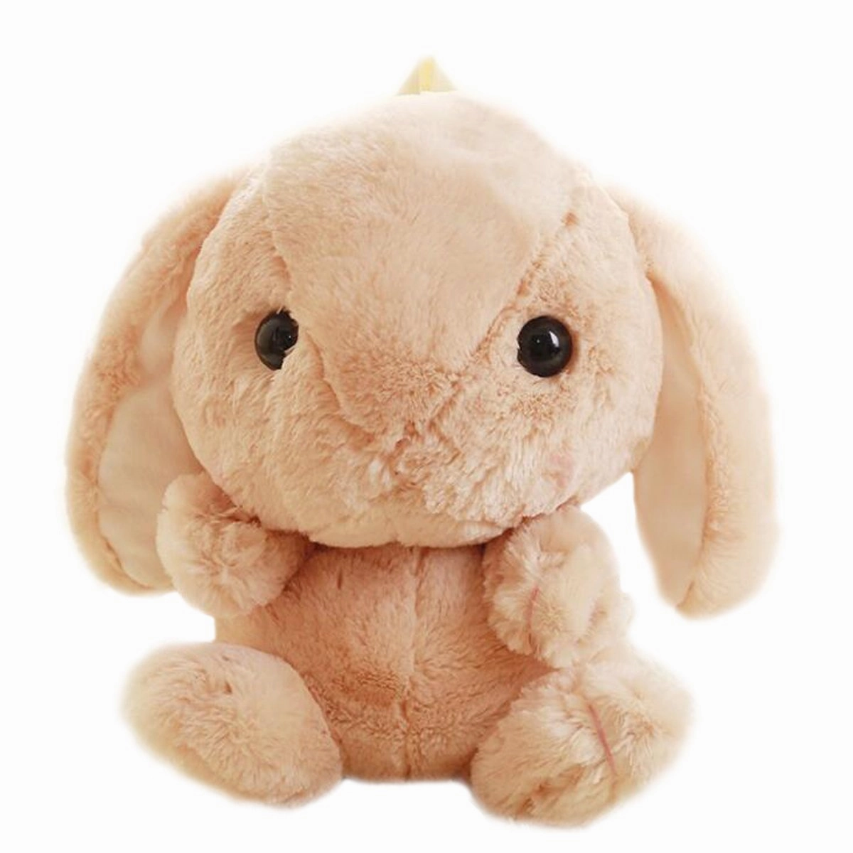 3D Cuddly Plush Stuffed Rabbit Bunny Hare Doll Backpack Knapsack Shoulder Bag (Light Brown)