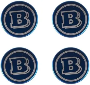 4 Pcs Car Hub Center Caps for Smart Brabus 58mm Wheel Center Cover Cap Rims Protectors Accessories,A