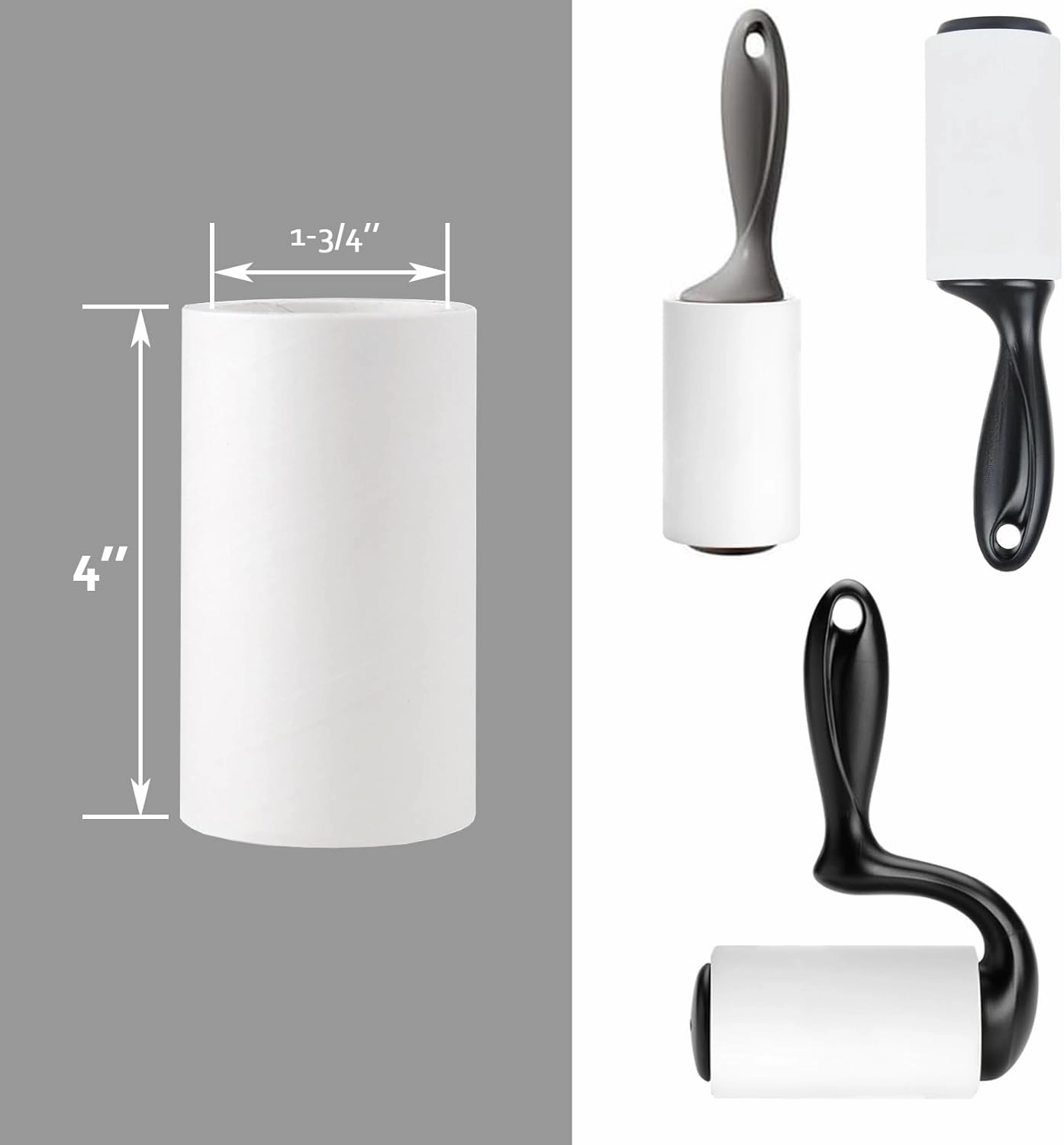 4 inch Lint Roller Refills Only Compatible with Scotch Brite Lint Roller Replacement Refills for Pet Hair Extra Sticky Everyday Clean Lint Remover Refills Pack of 6 Rolls Total 360 Sheets