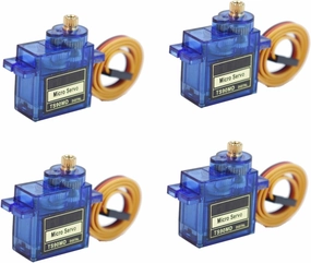4 Pack Full Metal Gear TS90MD 9g Digital Micro RC Servo 270 Degree Upgrade SG90 Mini Servos Motor for Arduino RC Smart Car 450 Aircraft Plane Boat DIY Project PWM500-2500 Controllable Angle