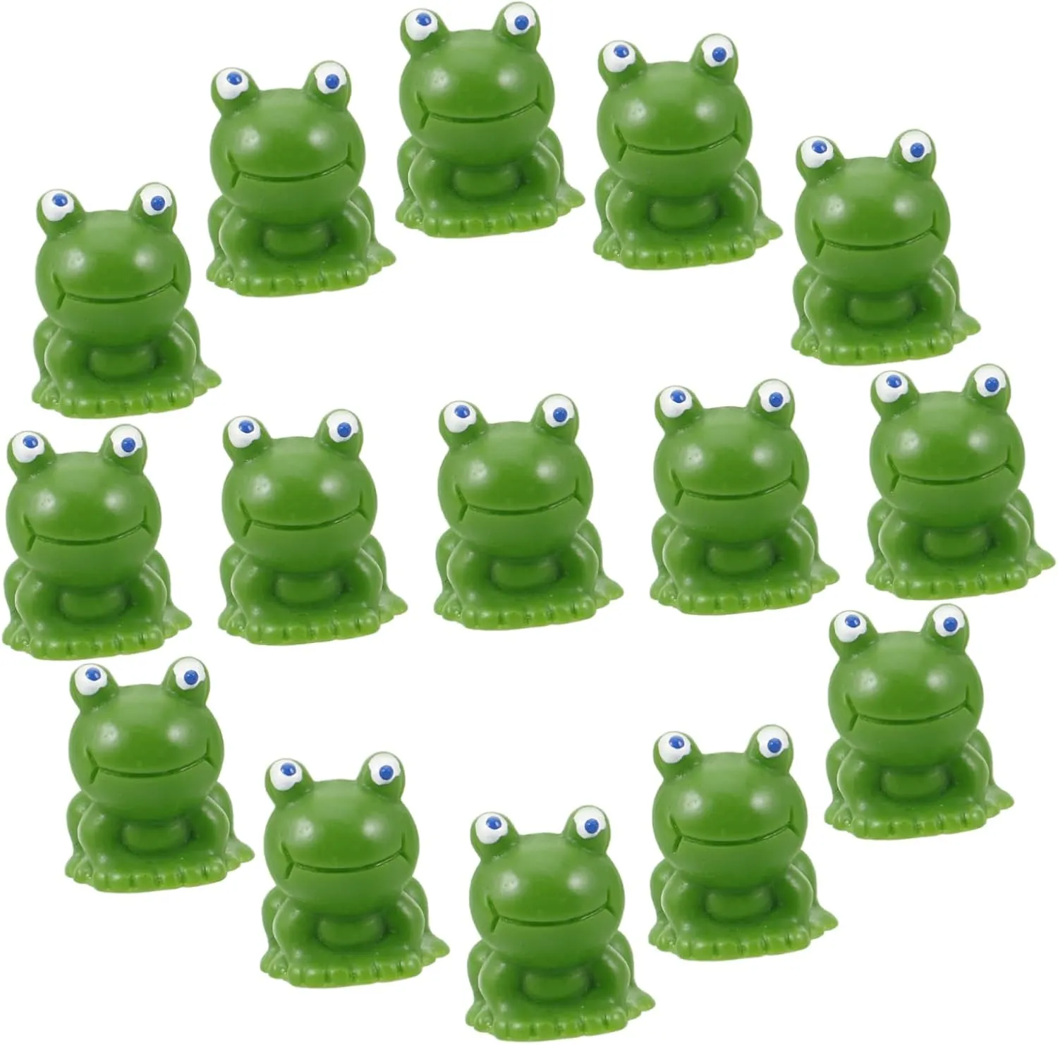 50pcs Miniature Frog Figurines Lightweight Craft Garden Decor Cute Frog Models for Dollhouse Cake Landscape Decoration Versatile Ornaments for Home Party