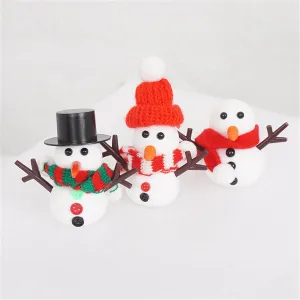 5X Snowman Craft for Kids Dry Modeling Clay Creative Stocking Stuffer Snowman Making Kit for Home Decor Favor School Party