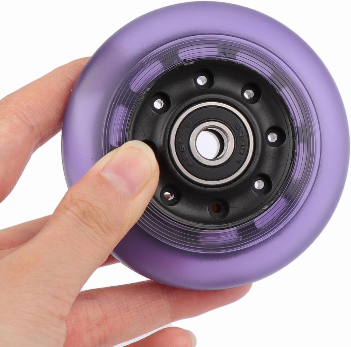76x24mm PU Replacement Wheels 90A Caster Board Wheels for Razor Ripstik RipRider 360 FlashRider PowerRider Ripsurf Waveboard (Light Purple)
