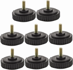 8Pcs Rubber Bumper Pads Skid Shock Furniture Sliders for Carpet Durable Support Feet for Tables Chairs and Equipment