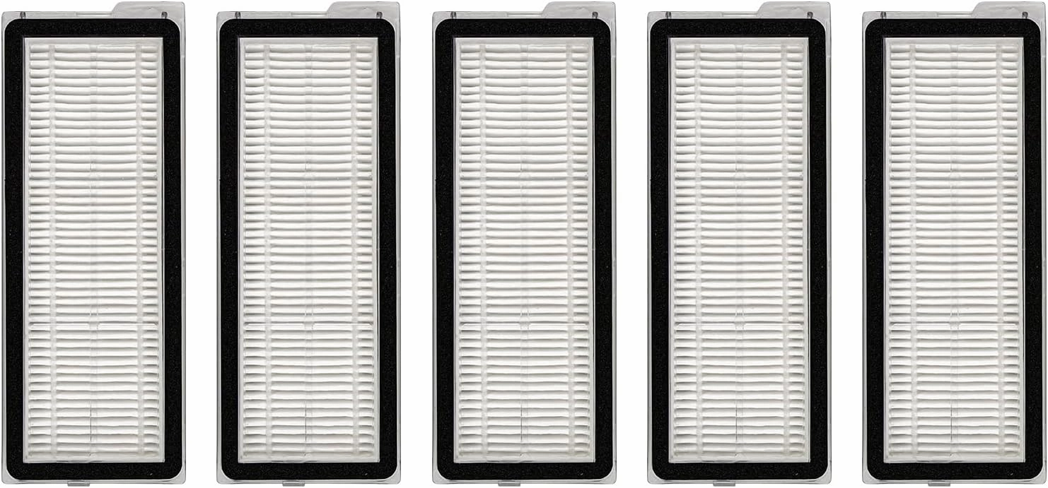 (5 Pack) Q Revo S Replacement HEPA Filter Compatible with Roborock Qrevo MaxV, Qrevo S, Qrevo Plus, Qrevo Pro, Qrevo Curv, Robot Vacuum, Filter Kit, Filters Accessories Kit