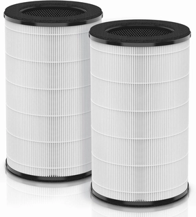 [UPGRADED] AP-PET35-WT AP-T30FL Replacement Filter Compatible with HoMedics Air Pu-rifier Filter, Replacement AP-T30 AP-T30WT AP-PET35 AP-PET35-WT, Part# AP-T30FL AP-PET35FL w/True HEPA, 2-Pack