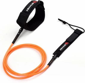 Abahub Premium Surfboard Leash, 6/7/8/9/10 ft, Straight Surf Board Leashes, 6/7mm Legrope Strap for Shortboard, Longboard