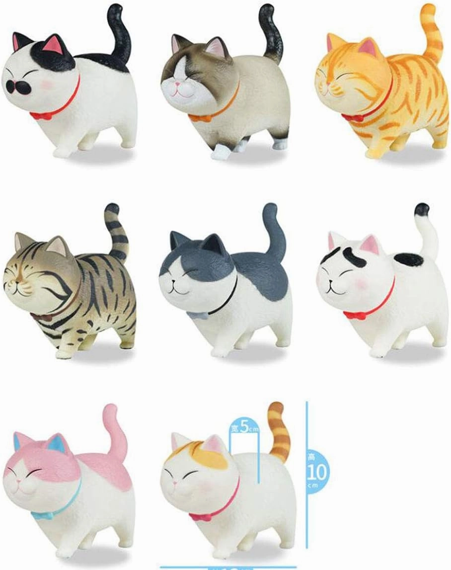ACTOYS Neko 4.3 inch cat Model Cute Figure Animal Figurines Swing cat