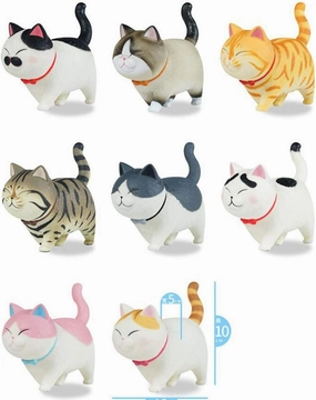 ACTOYS Neko 4.3 inch cat Model Cute Figure Animal Figurines Swing cat