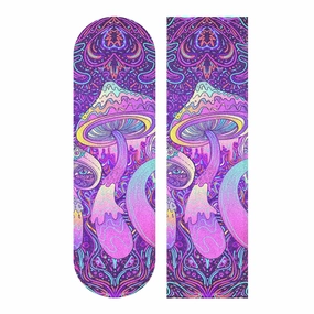 ALAZA Mushroom Skateboard Grip Tape Sheets 44"X 10" Graphic Longboard Griptape Bubble Free Anti-Slip Scooter Deck Sand Paper for Rollerboard
