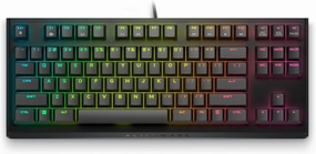 Alienware Low-Profile RGB Gaming Keyboard AW510K, AlienFx Per Key RGB LED Color Backlighting, Media CONTROLS & USB Passthrough, Cherry MX Low Profile Red Switches