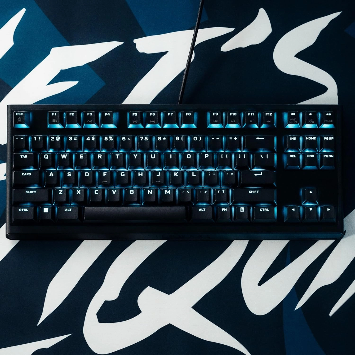 Alienware Low-Profile RGB Gaming Keyboard AW510K, AlienFx Per Key RGB LED Color Backlighting, Media CONTROLS & USB Passthrough, Cherry MX Low Profile Red Switches