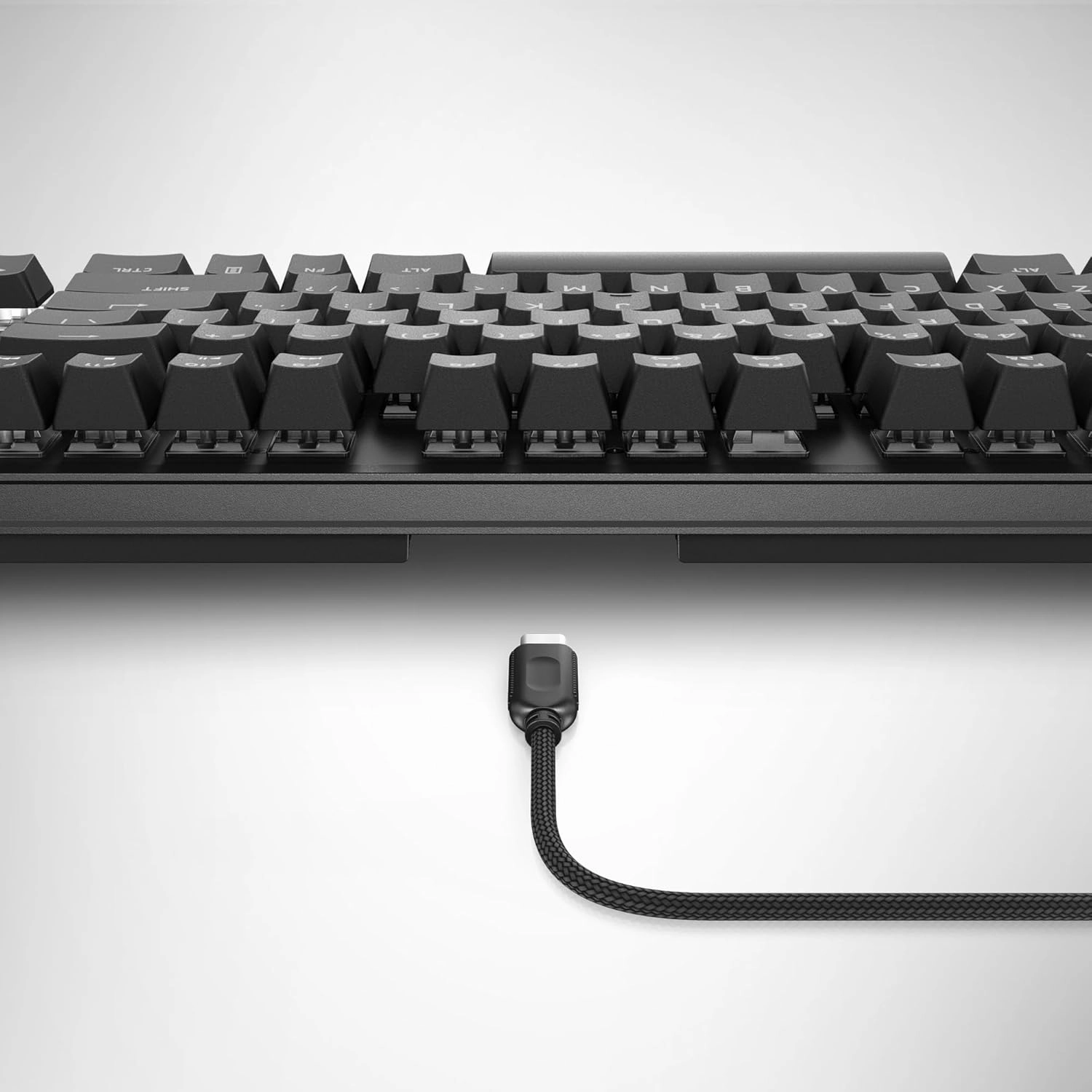 Alienware Low-Profile RGB Gaming Keyboard AW510K, AlienFx Per Key RGB LED Color Backlighting, Media CONTROLS & USB Passthrough, Cherry MX Low Profile Red Switches