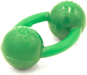 Alpha - Chew - Tough Tug-of-War Pet-Safe Rubber Dog Toy - Choose Your Color - 6" L × 2.5" W × 3.5" H (Green)