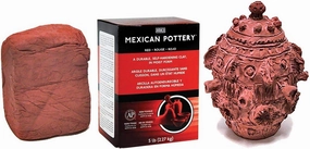 AMACO 216306 Mexican Self-Hardening Clay, 5-Pound, Red