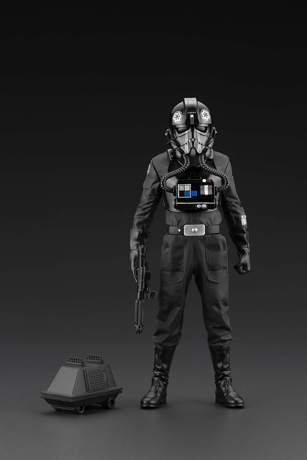 Amazon Exclusive Star Wars A New Hope: Tie Fighter Pilot Backstabber & Mouse Droid PVC Statue, Multicolor