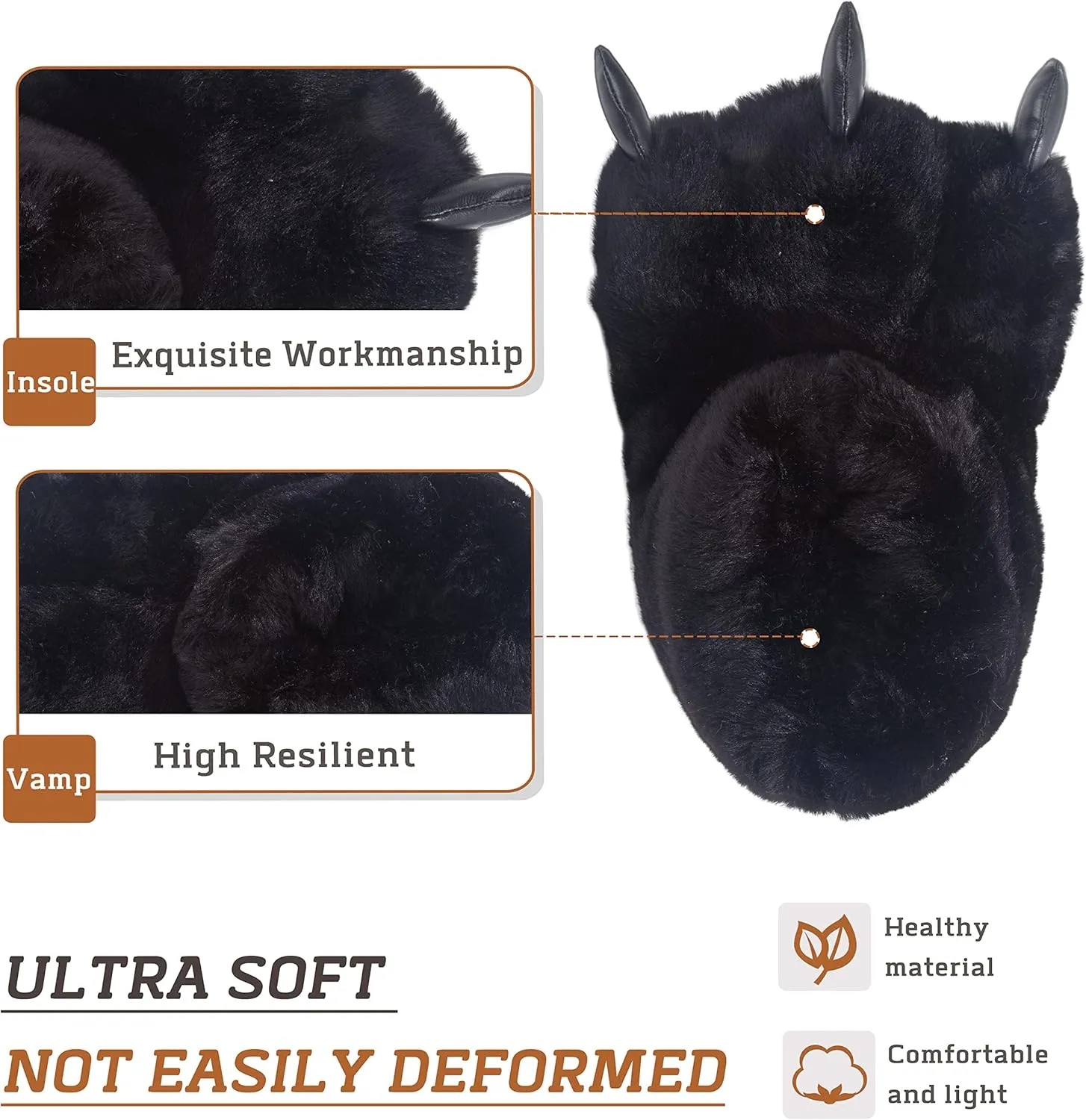 Animal Paw Slippers Plush Warm Home Closed Back Shoes Fluffy Funny Furry Claw for Kids Boys Girls Adults Women Cosplay Holiday Indoor Winter