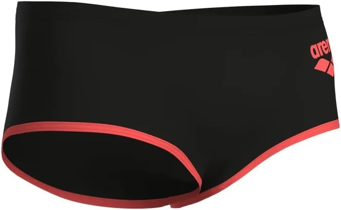 ARENA Men's One Big Logo Low-Waist Swim Short Pool Practice Athletic Swimsuit
