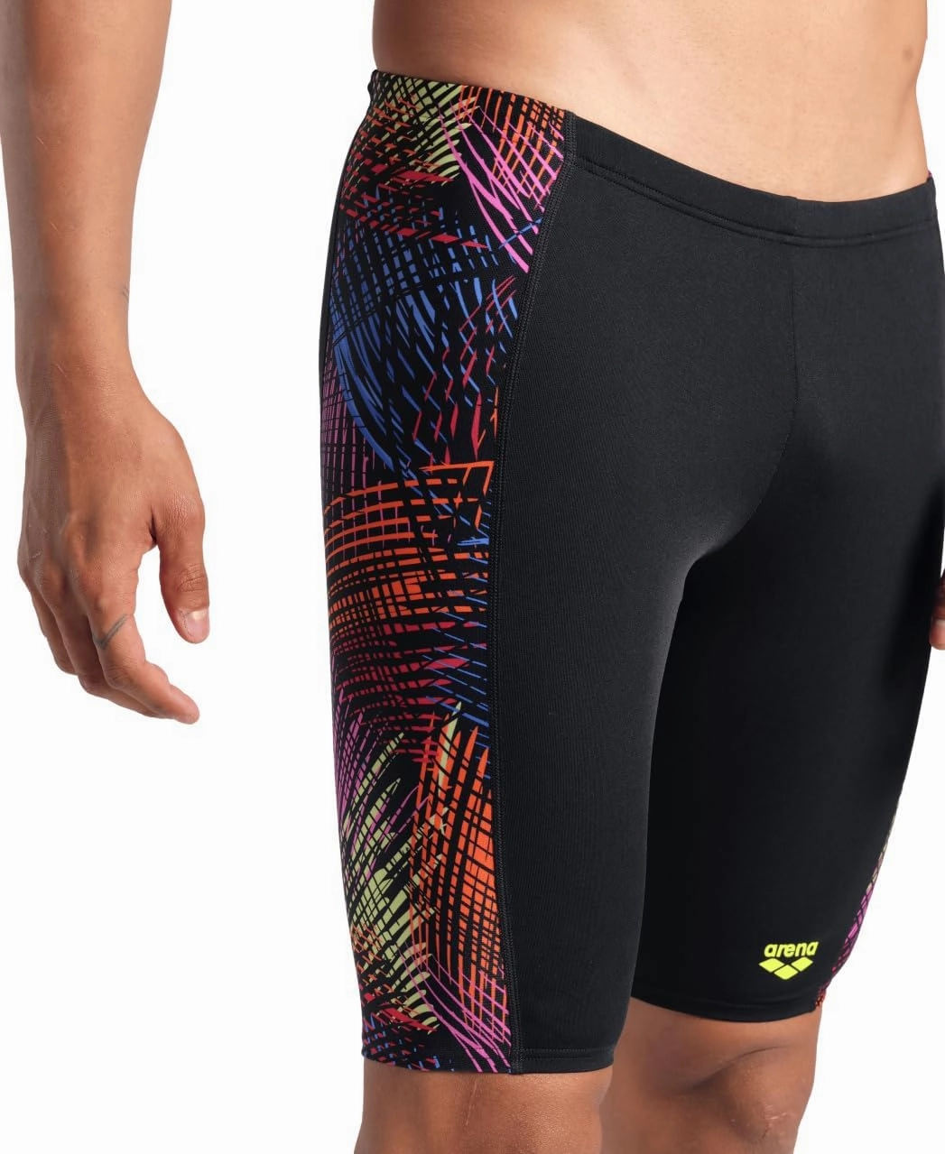 ARENA Men's Performance Energy Swim Jammer Knee-Length Training Swimsuit