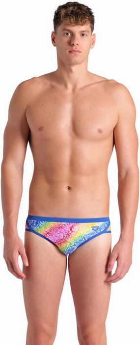 ARENA Performance Men's Let It Beat Collection Swim Briefs MaxLife Swimsuit Athletic Pool Training Competitive Bathing Suit