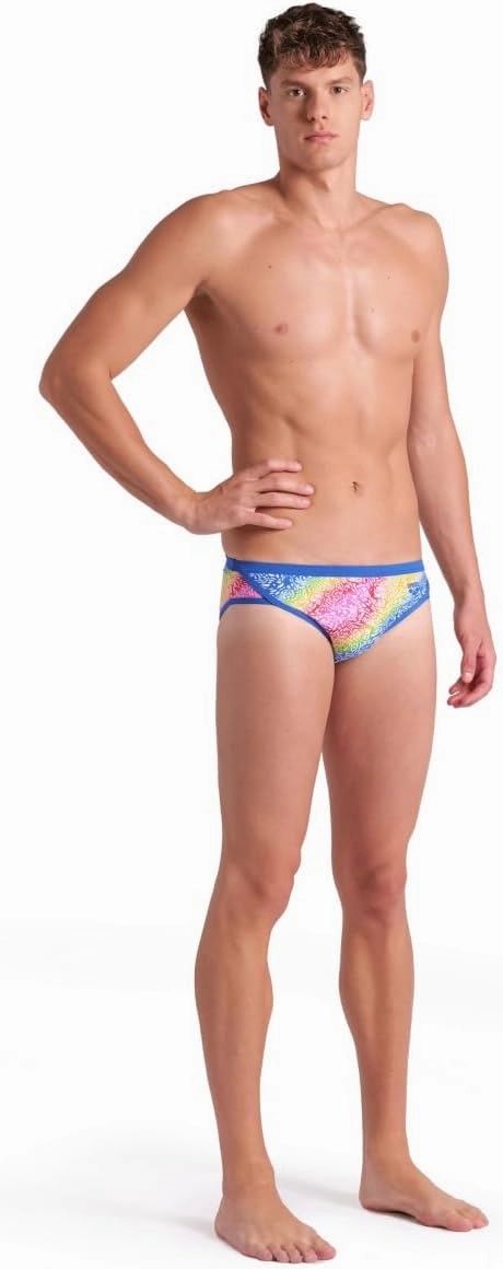 ARENA Performance Men's Let It Beat Collection Swim Briefs MaxLife Swimsuit Athletic Pool Training Competitive Bathing Suit