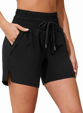 ATTRACO Women's 3" High Waisted Swim Board Shorts Quick Dry Flowy Board Shorts with Pockets