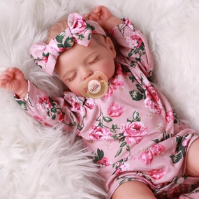 BABESIDE Lifelike Reborn Baby Dolls - 20 inch Sleeping Realistic Newborn Baby Dolls Soft Body Real Life Baby Dolls Girl with Accessories Gifts for Kids Age 3   & Collection