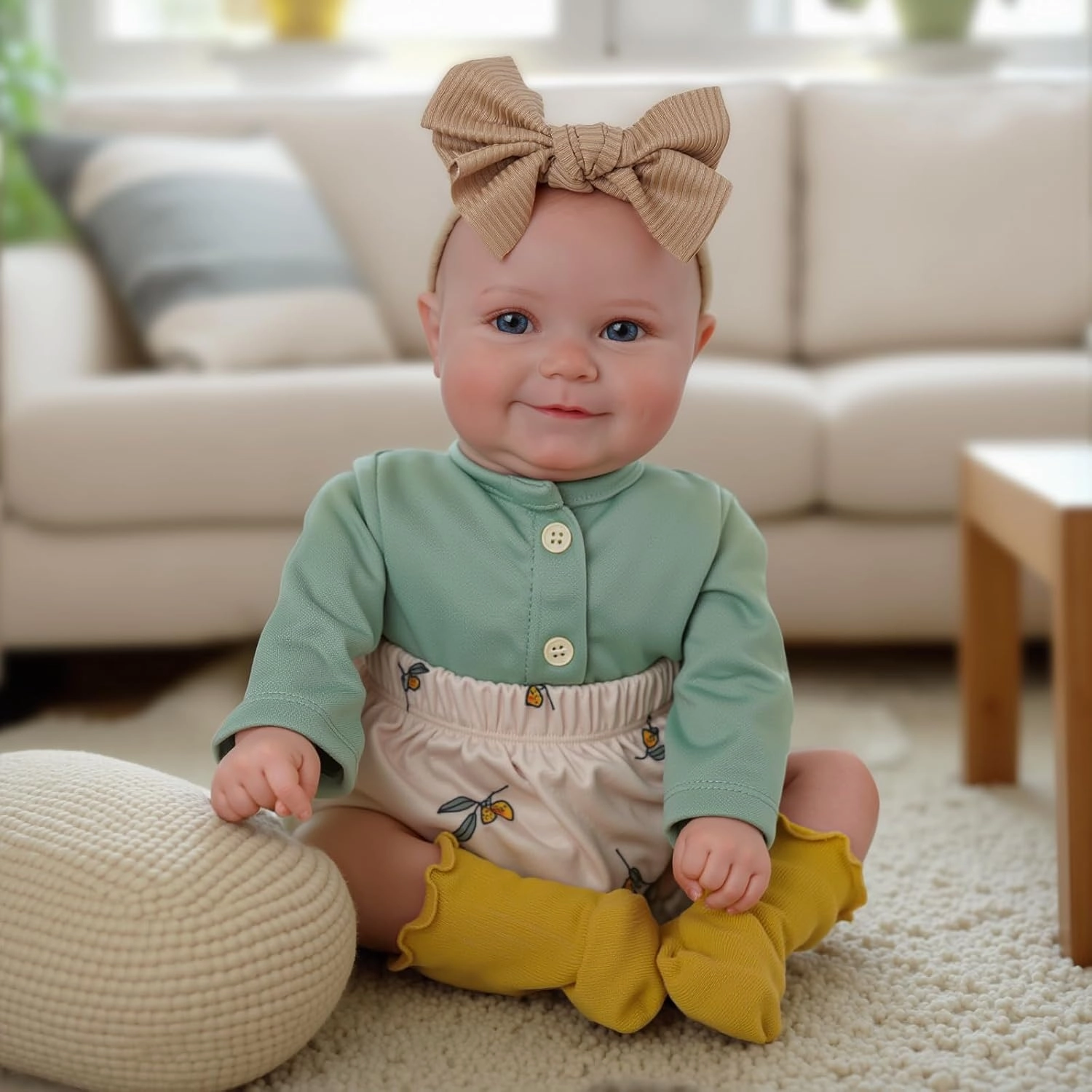 BABESIDE Reborn Baby Dolls, 20Inch Cute Soft Vinyl Realistic-Newborn Baby Doll Poseable Real Life Lifelike Baby Dolls w/Doll Accessories for 3  Year Old Girls