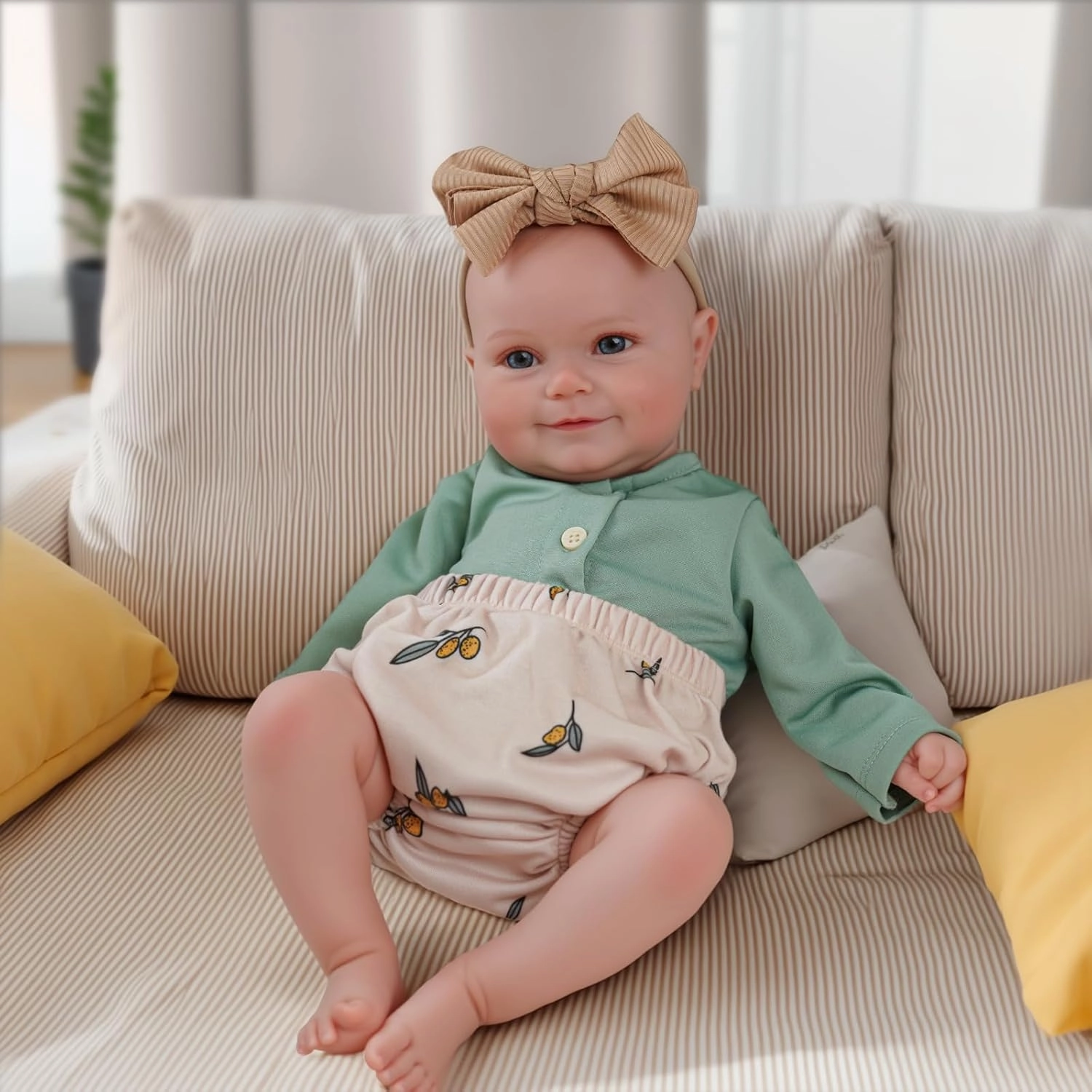 BABESIDE Reborn Baby Dolls, 20Inch Cute Soft Vinyl Realistic-Newborn Baby Doll Poseable Real Life Lifelike Baby Dolls w/Doll Accessories for 3  Year Old Girls