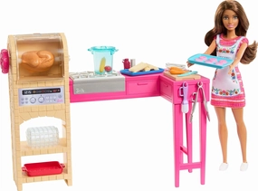 Barbie and Teresa Recipe for Friendship Teresa Fashion Doll & Kitchen Playset with 20  Accessories Including Color-Change Cookies