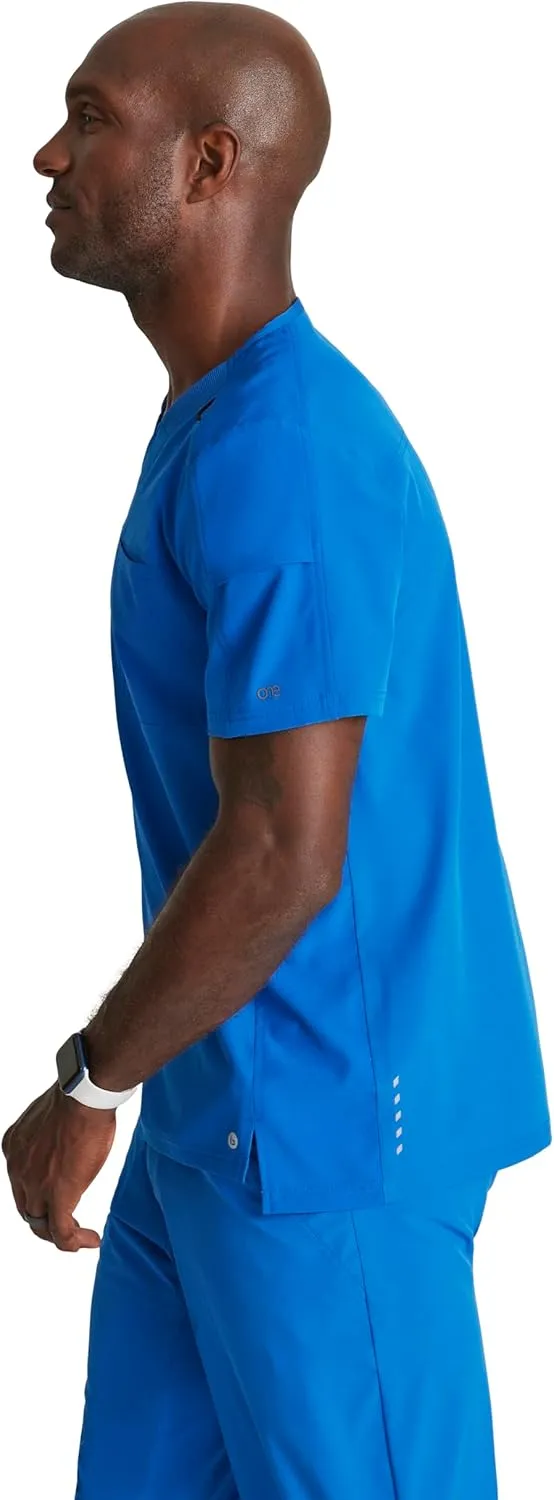 BARCO One Velocity Scrub Top for Men - V-Neck Medical Top, Eco-Friendly Fabric, 4-Way Stretch Men's Scrub Top