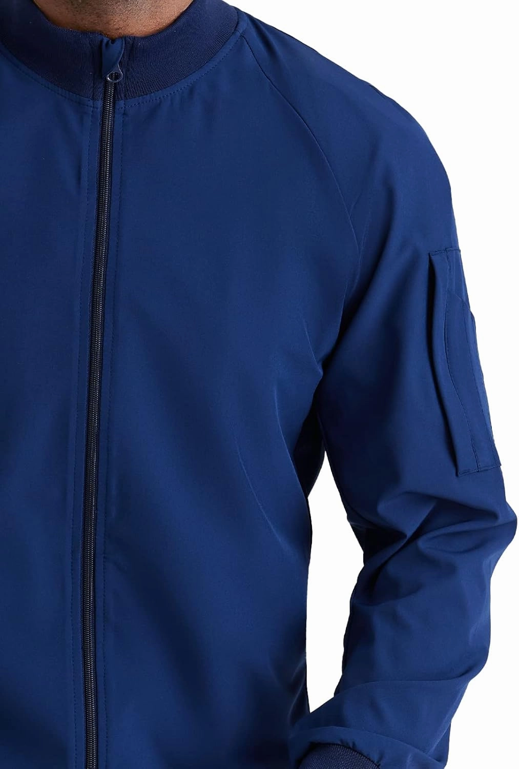 BARCO One Amplify Scrub Warm-Up Jacket for Men - Front Closure Medical Jacket, 4-Way Stretch Men's Warm-Up