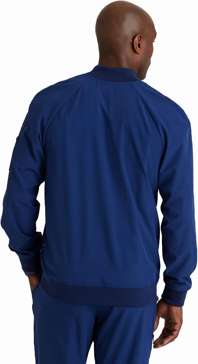 BARCO One Amplify Scrub Warm-Up Jacket for Men - Front Closure Medical Jacket, 4-Way Stretch Men's Warm-Up